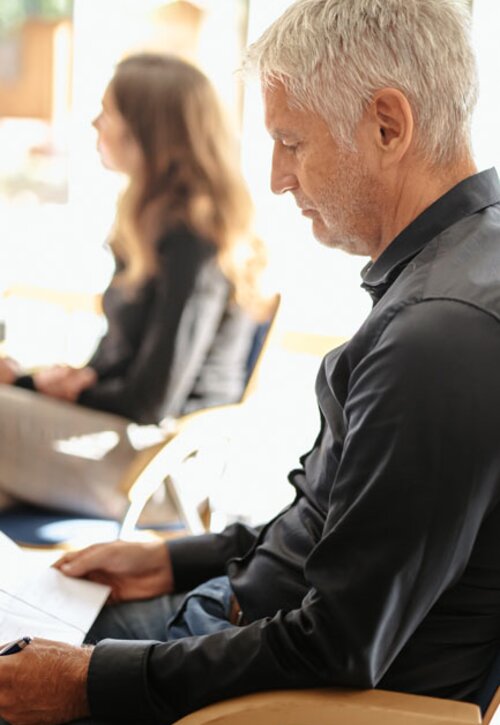 Georg Kraus während einer Analyse | Kraus & Partner - Transformation Experts