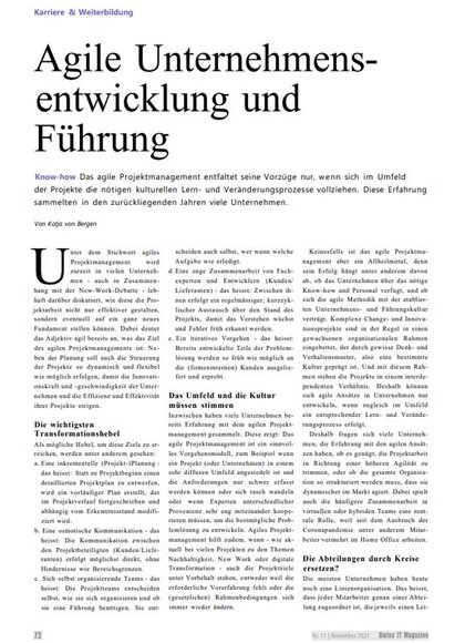 Agile Unternehmensentwicklung und Führung | Kraus & Partner - Transformation Experts