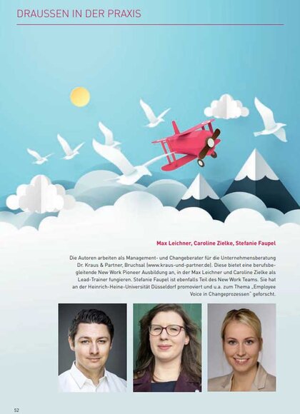 New Work Zusammenarbeit im neuen Betriebsalltag | Kraus & Partner - Transformation Experts