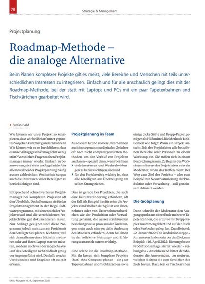 Roadmap Methode | Kraus & Partner - Transformation Experts