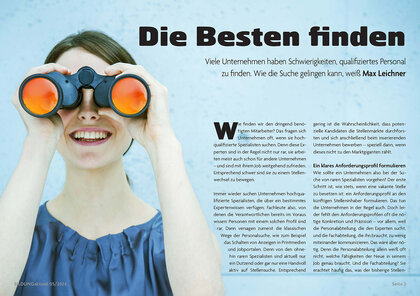 Cover: "Die Besten Finden", Personalmangel bekämpfen