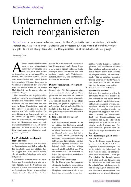 Cover: Unternehmen Erfolgreich um Strukturieren