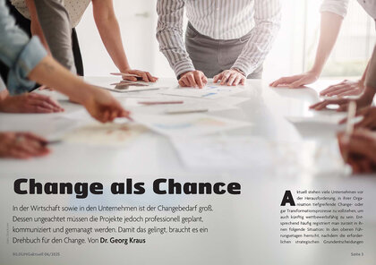 Cover: Chnage als Chance