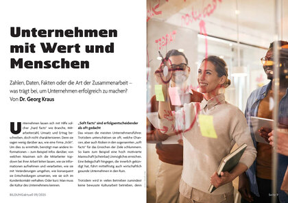 Cover: Zusammenarbeit, Unternehmen mit Wert und Menschen