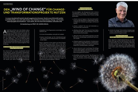 Cover: Wind of Change nutzen. Transforation