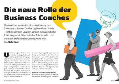 Cover: "Die neue rolle der Business Coaches"
