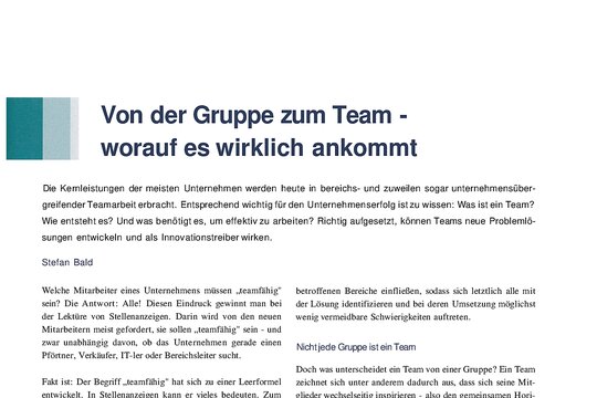 Illustration eines Teams bei der Zusammenarbeit und Diskussion – Symbol für erfolgreiche Teamarbeit und Teamentwicklung im Unternehmen