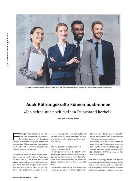 Cover: Führungskräfte burnout Verhinder