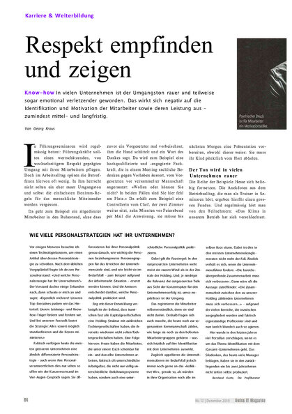 Führung Motivation Respekt | Kraus & Partner - Transformation Experts